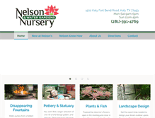 Tablet Screenshot of nelsonwatergardens.com